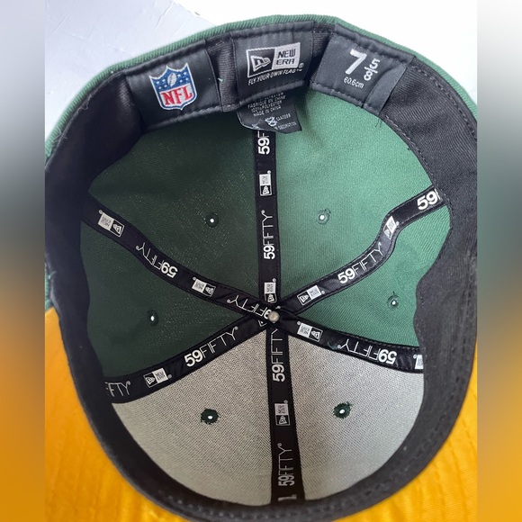 Green Bay Packers NFL Green New Era Fitted Hat/Cap Mens 7 5/8 - Picture 6 of 6